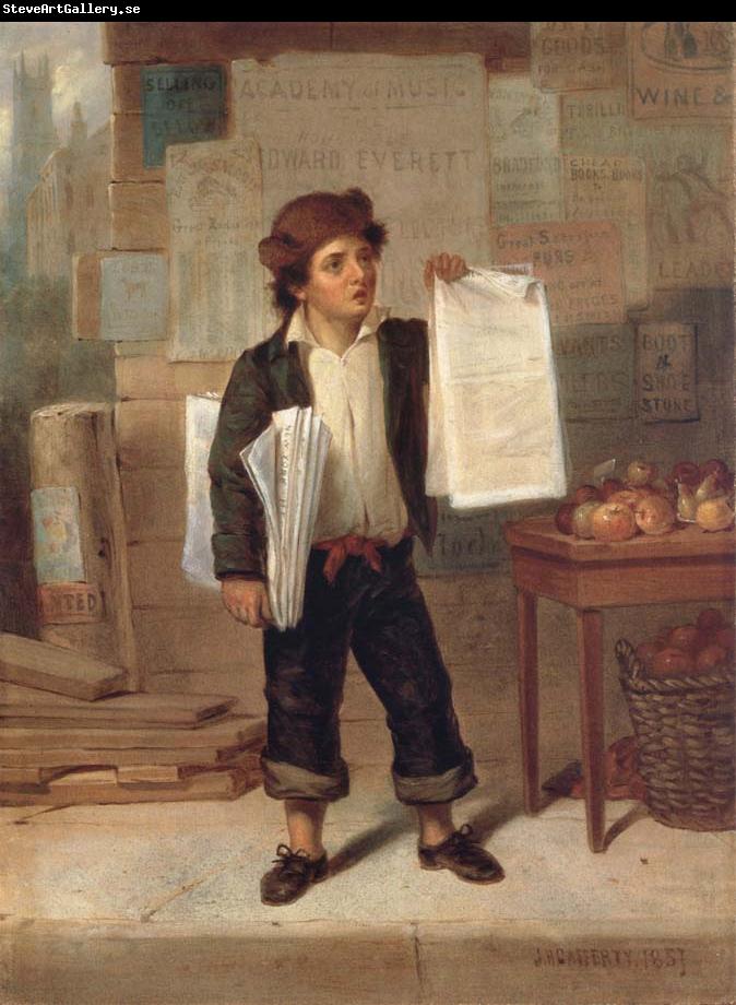 James H. Cafferty Newsboy Selling New-York